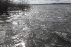 Heilfasten in Stille, Eis auf dem Plauer See